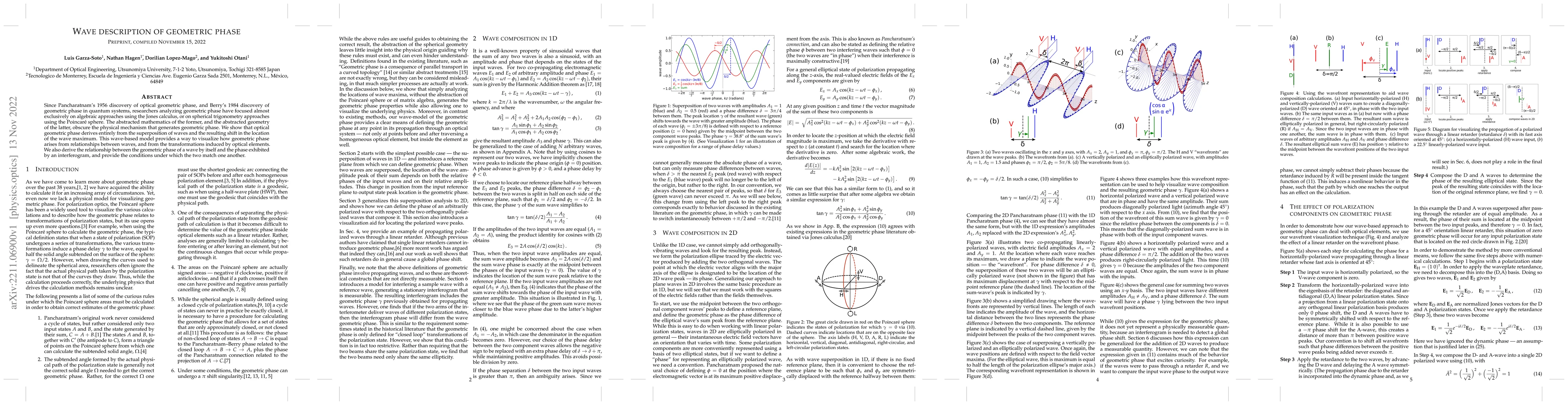 Thumbnail for Wave description of geometric phase