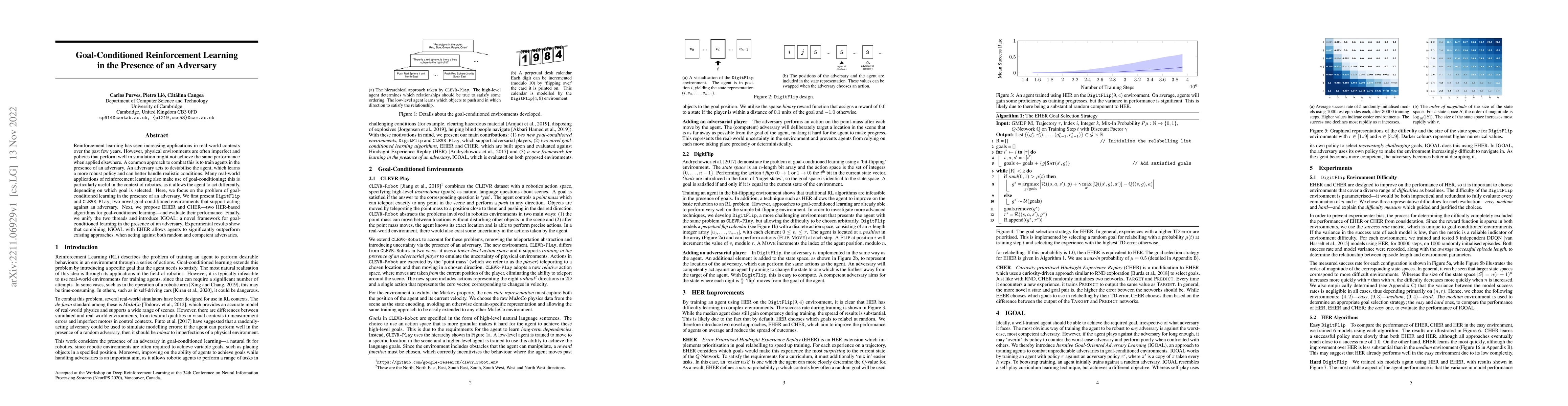 Thumbnail for Goal-Conditioned Reinforcement Learning in the Presence of an Adversary