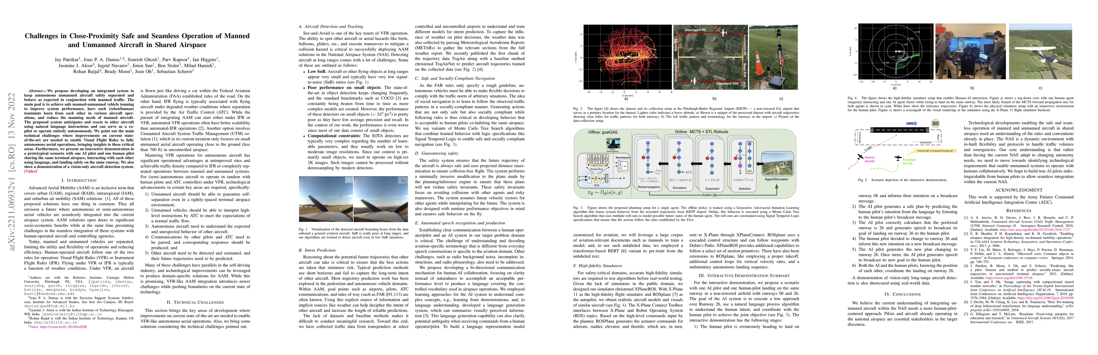 Thumbnail for Challenges in Close-Proximity Safe and Seamless Operation of Manned and
  Unmanned Aircraft in Shared Airspace