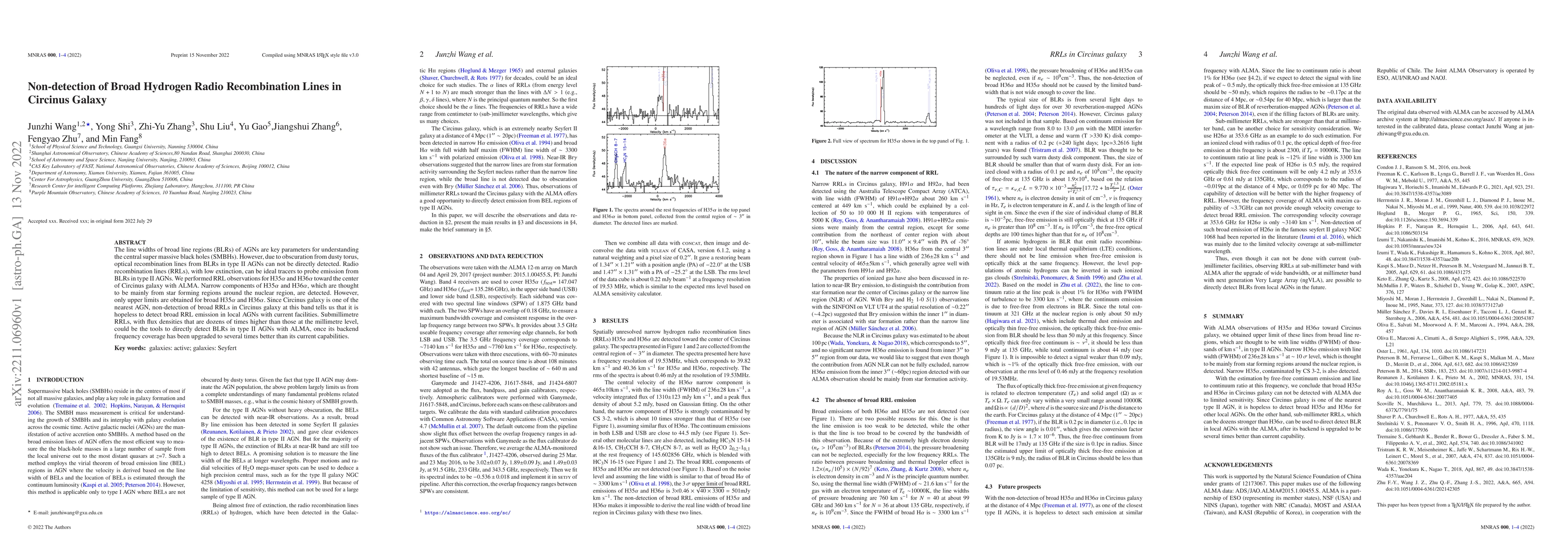 Thumbnail for Non-detection of Broad Hydrogen Radio Recombination Lines in Circinus
  Galaxy
