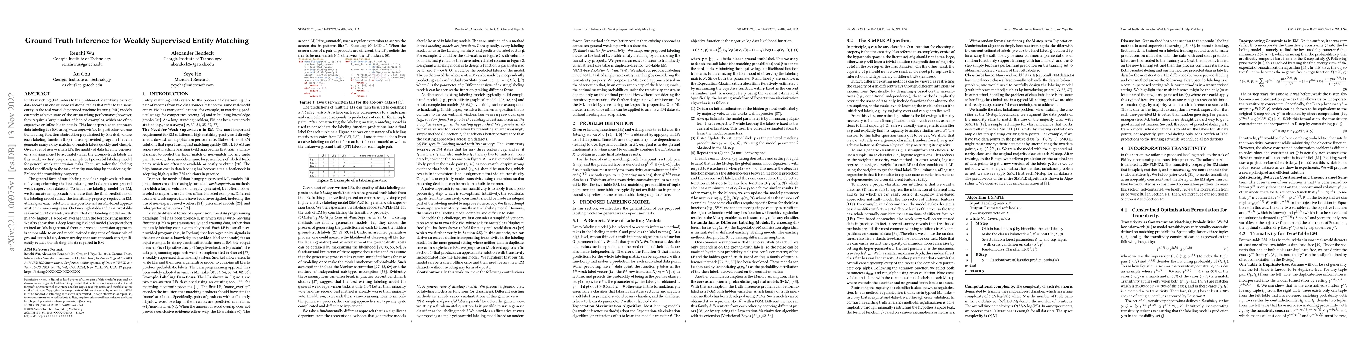 Thumbnail for Ground Truth Inference for Weakly Supervised Entity Matching