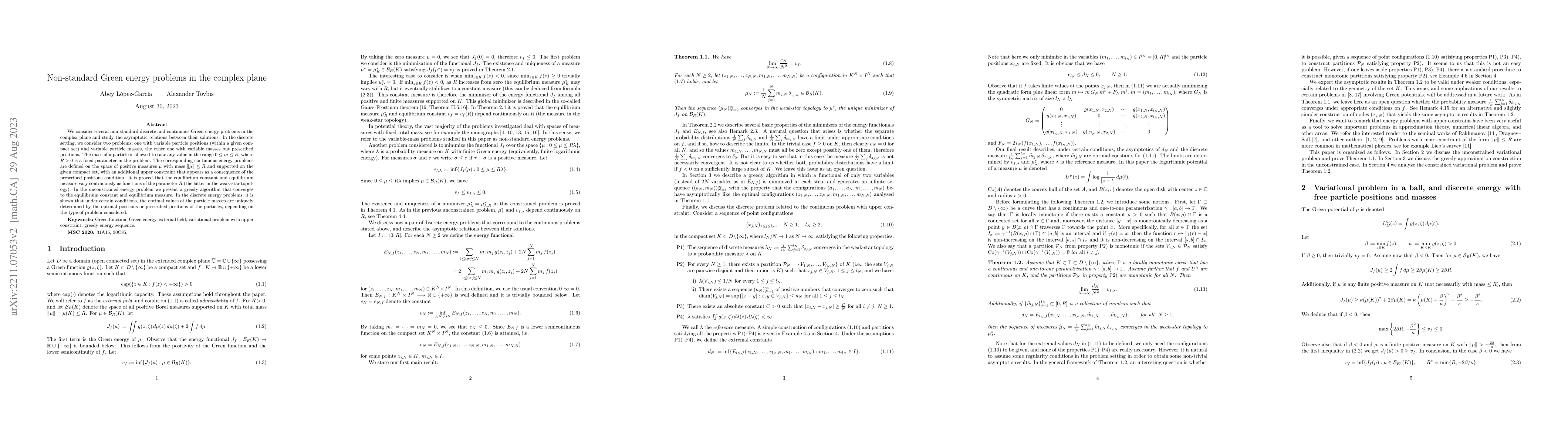 Thumbnail for Non-standard Green energy problems in the complex plane