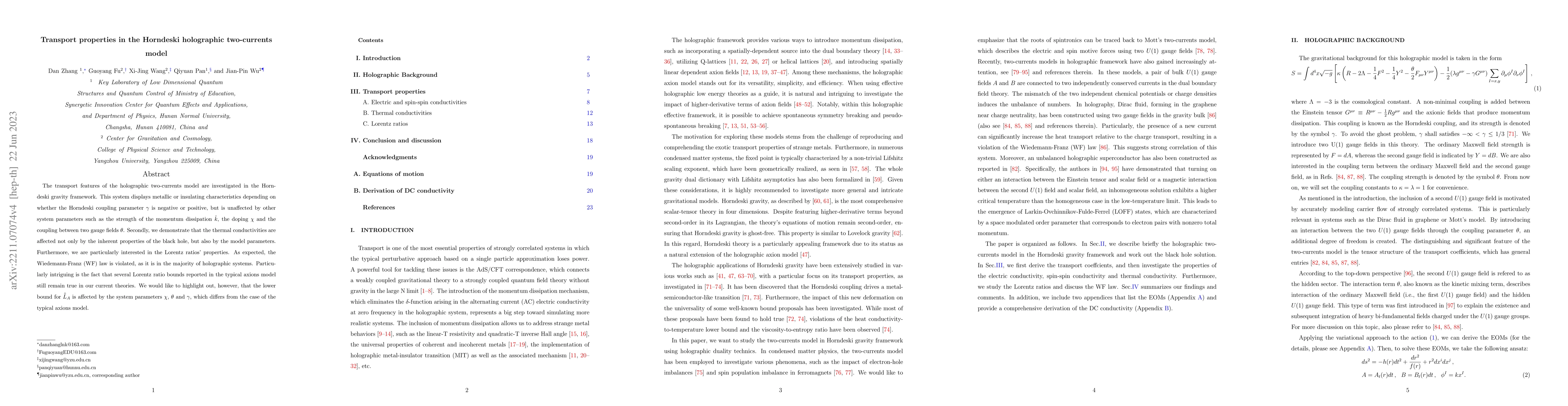 Thumbnail for Transport properties in the Horndeski holographic two-currents model