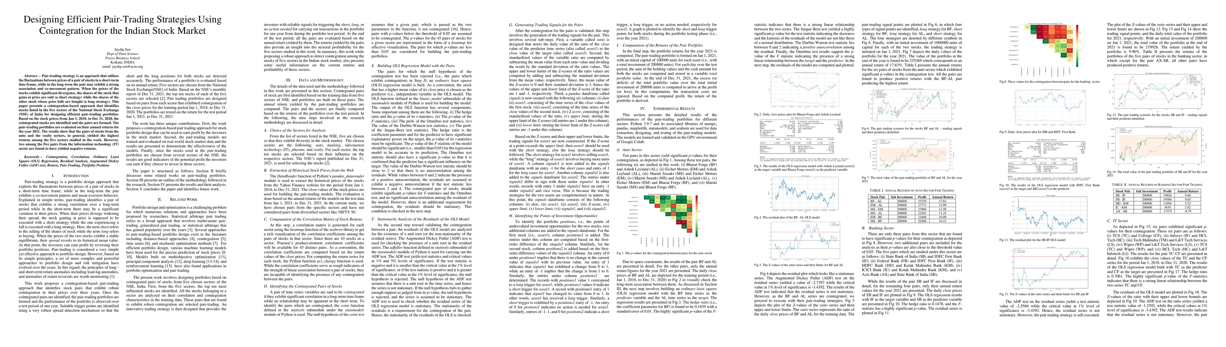 Thumbnail for Designing Efficient Pair-Trading Strategies Using Cointegration for the
  Indian Stock Market