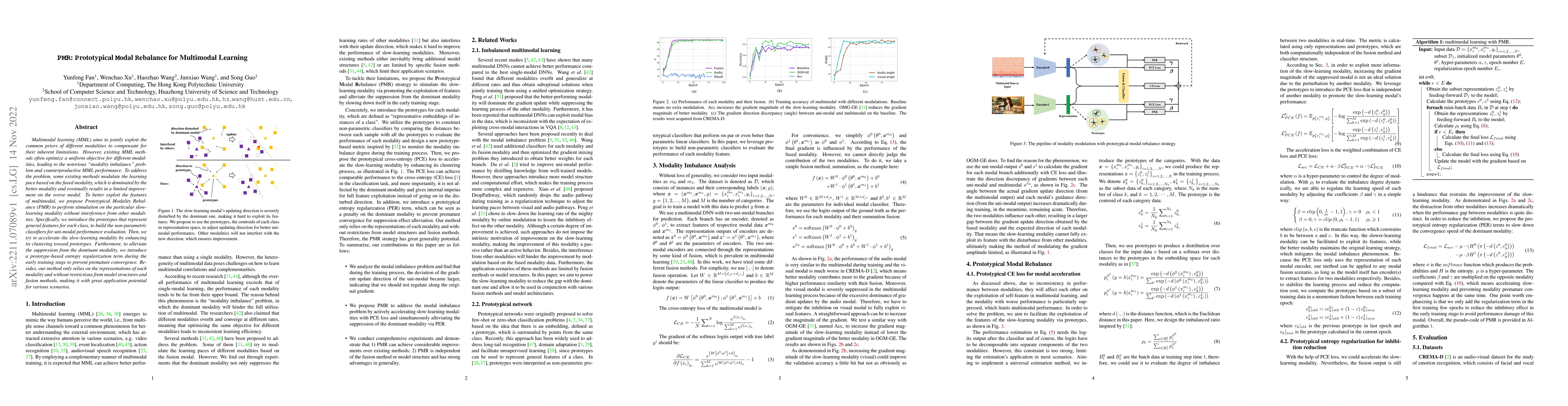 Thumbnail for PMR: Prototypical Modal Rebalance for Multimodal Learning
