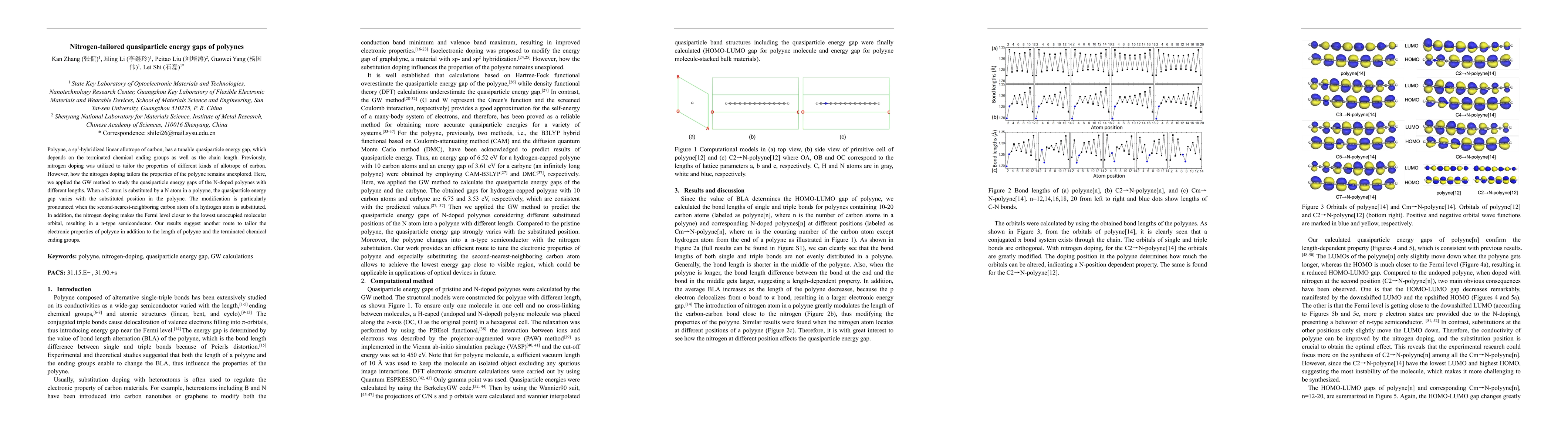 Thumbnail for Nitrogen-tailored quasiparticle energy gaps of polyynes