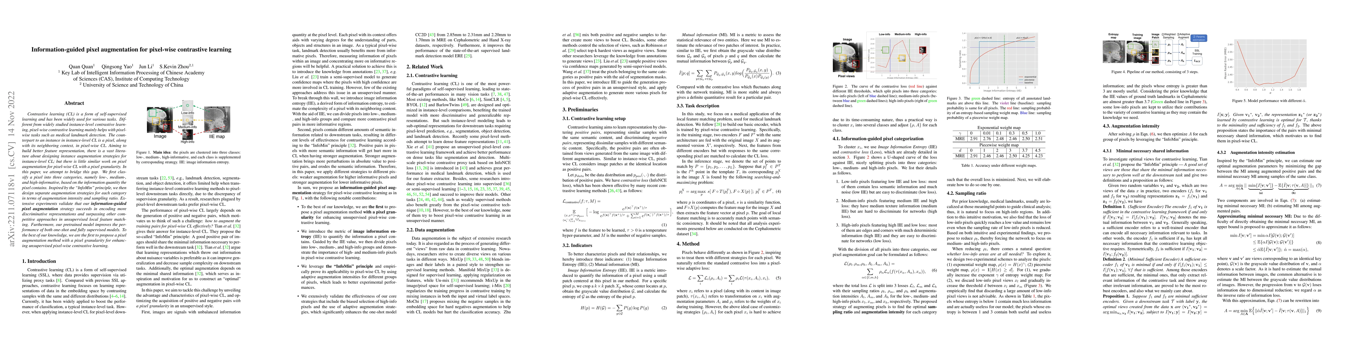 Thumbnail for Information-guided pixel augmentation for pixel-wise contrastive
  learning
