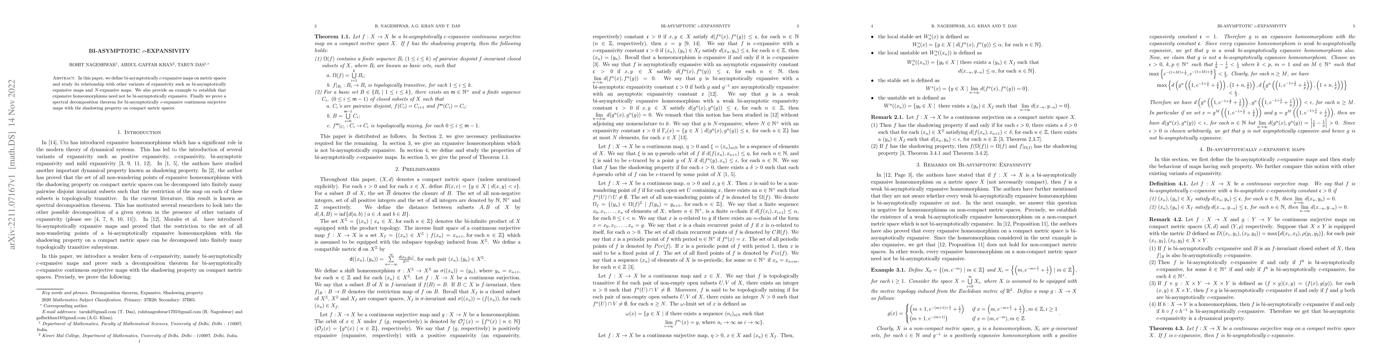 Thumbnail for Bi-Asymptotic $c$-Expansivity