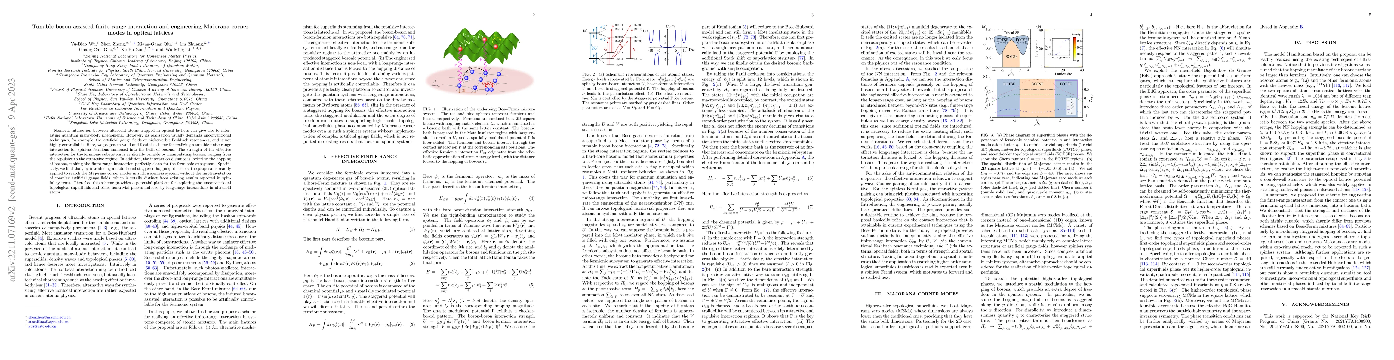 Thumbnail for Tunable boson-assisted finite-range interaction and engineering Majorana
  corner modes in optical lattices