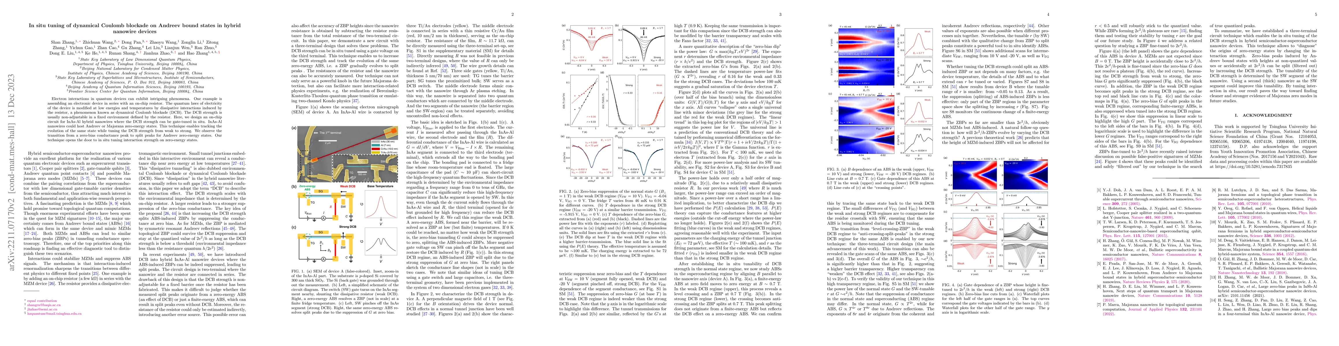 Thumbnail for In situ tuning of dynamical Coulomb blockade on Andreev bound states in
  hybrid nanowire devices