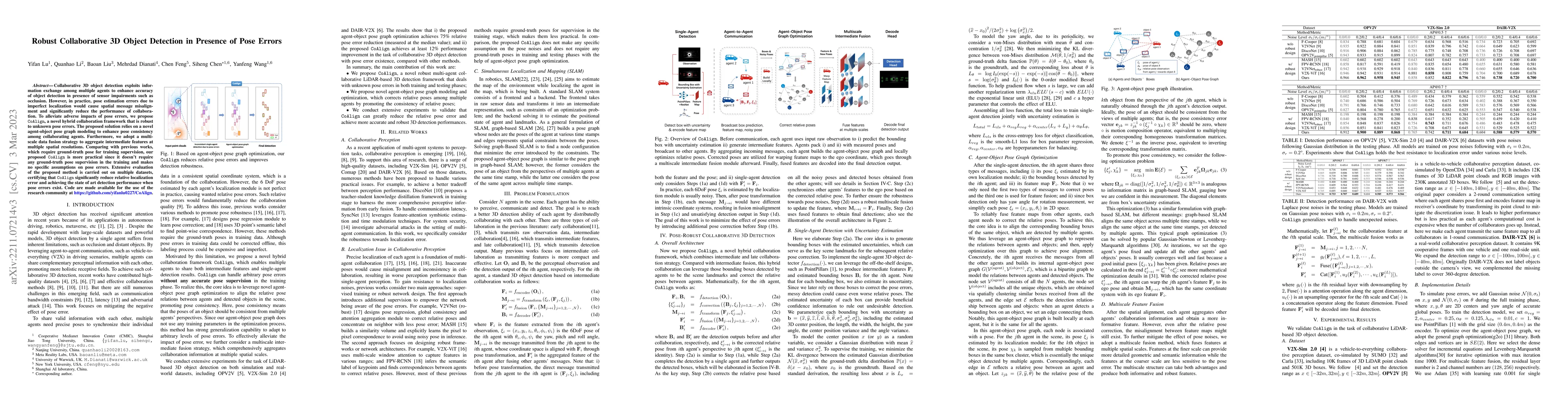 Thumbnail for Robust Collaborative 3D Object Detection in Presence of Pose Errors