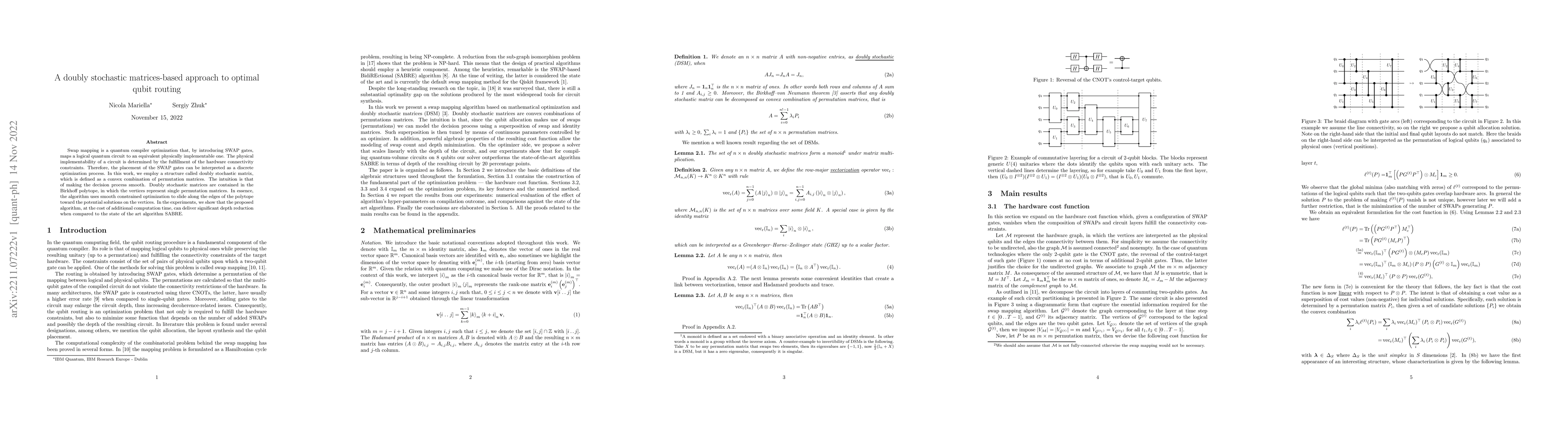 Thumbnail for A doubly stochastic matrices-based approach to optimal qubit routing
