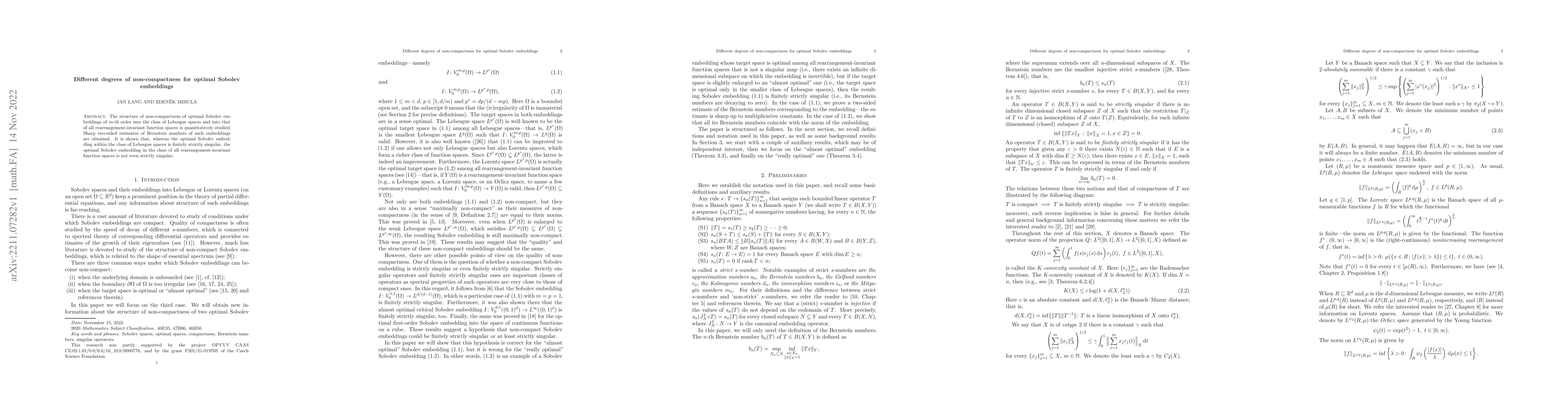 Thumbnail for Different degrees of non-compactness for optimal Sobolev embeddings