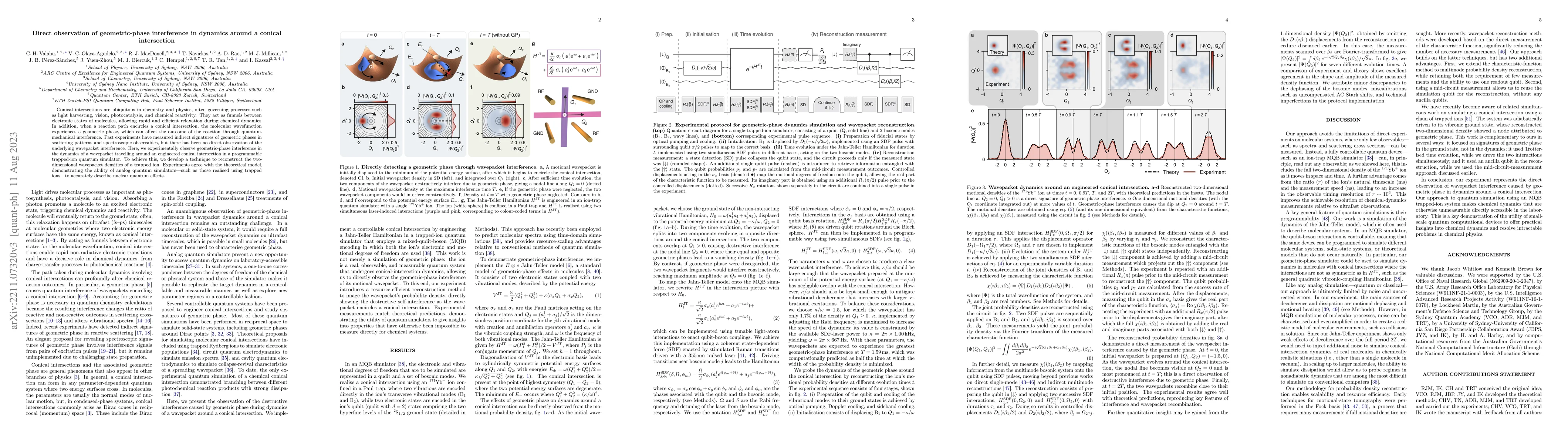 Thumbnail for Direct observation of geometric phase in dynamics around a conical
  intersection