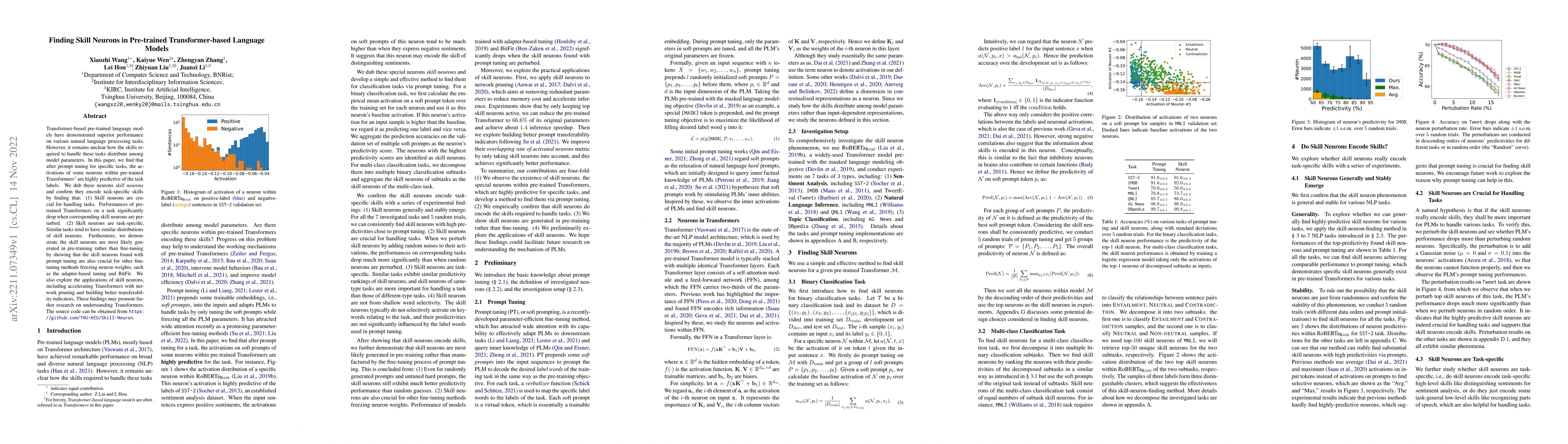 Thumbnail for Finding Skill Neurons in Pre-trained Transformer-based Language Models