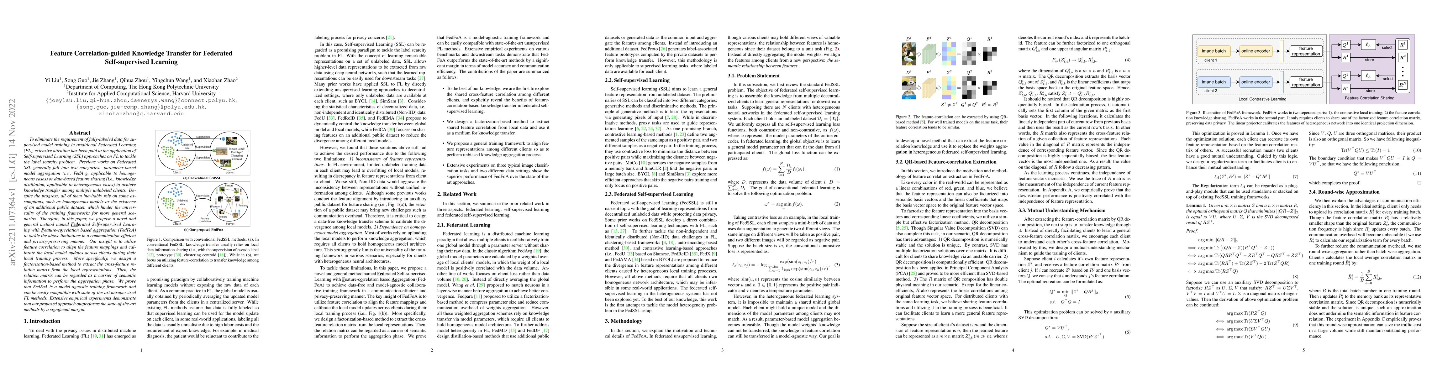 Thumbnail for Feature Correlation-guided Knowledge Transfer for Federated
  Self-supervised Learning