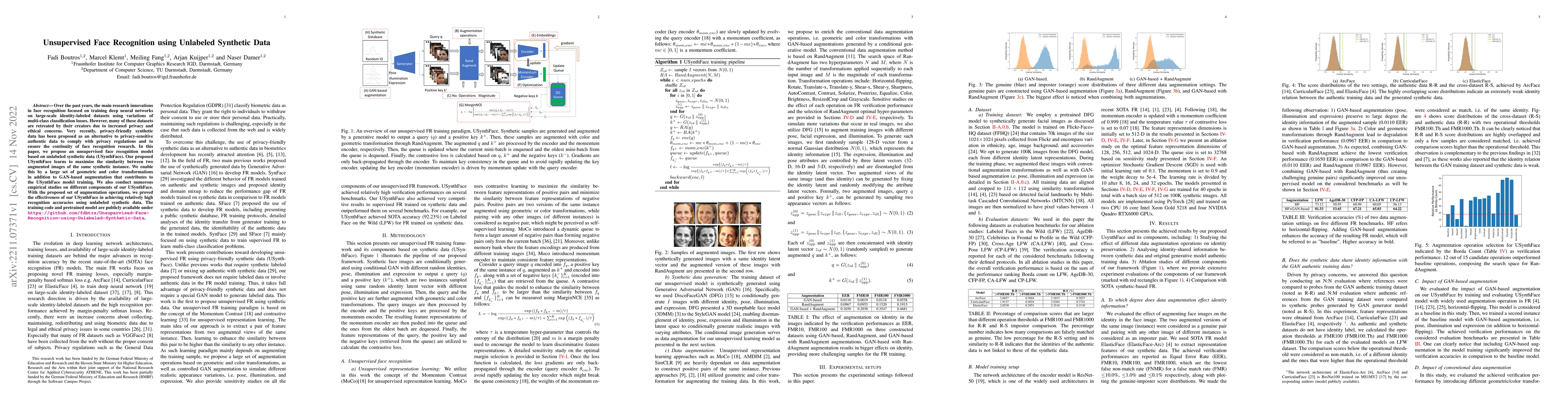 Thumbnail for Unsupervised Face Recognition using Unlabeled Synthetic Data
