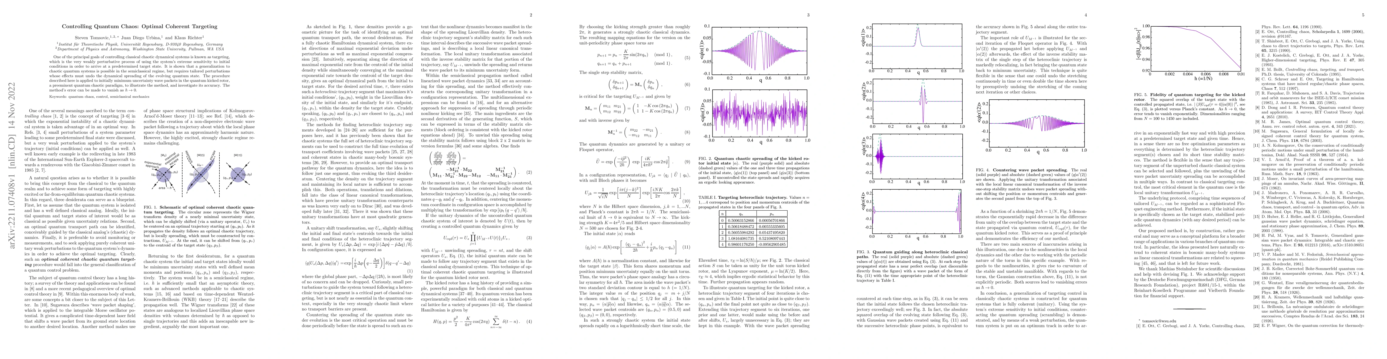 Thumbnail for Controlling Quantum Chaos: Optimal Coherent Targeting