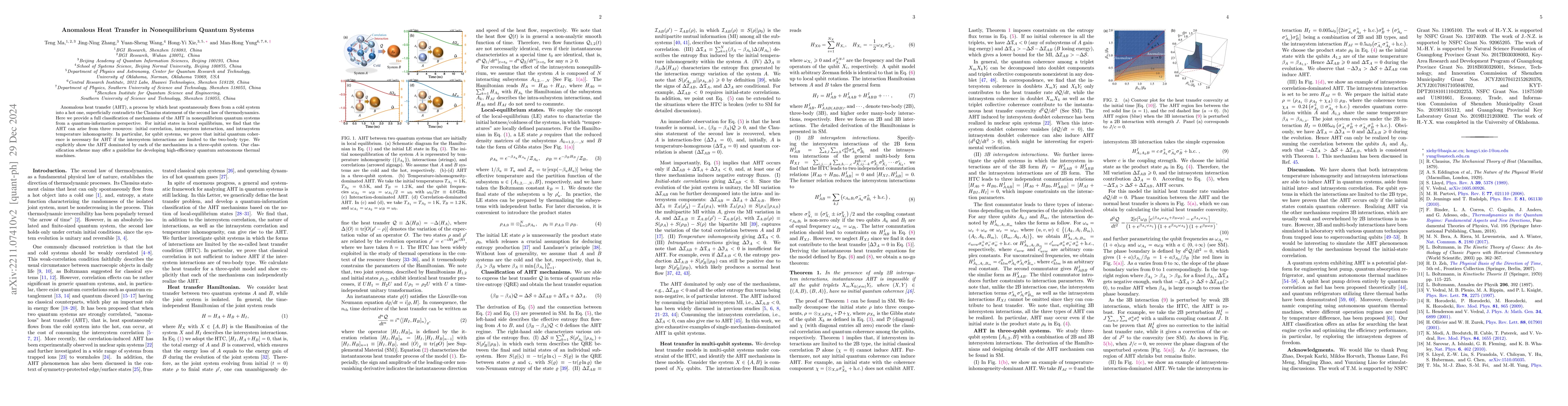 Thumbnail for Anomalous Heat Transfer in Nonequilibrium Quantum Systems