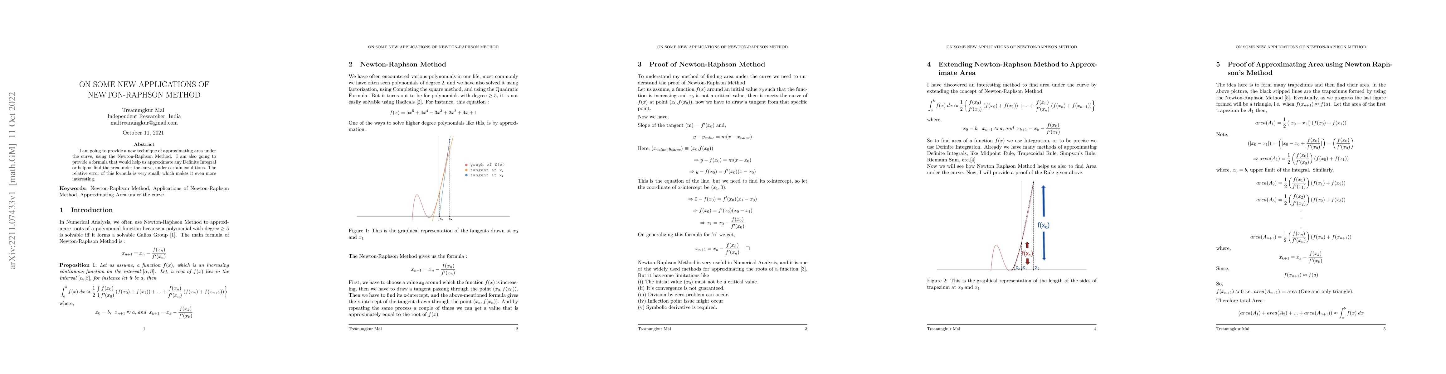 Thumbnail for On Some New Applications to Newton-Raphson Method