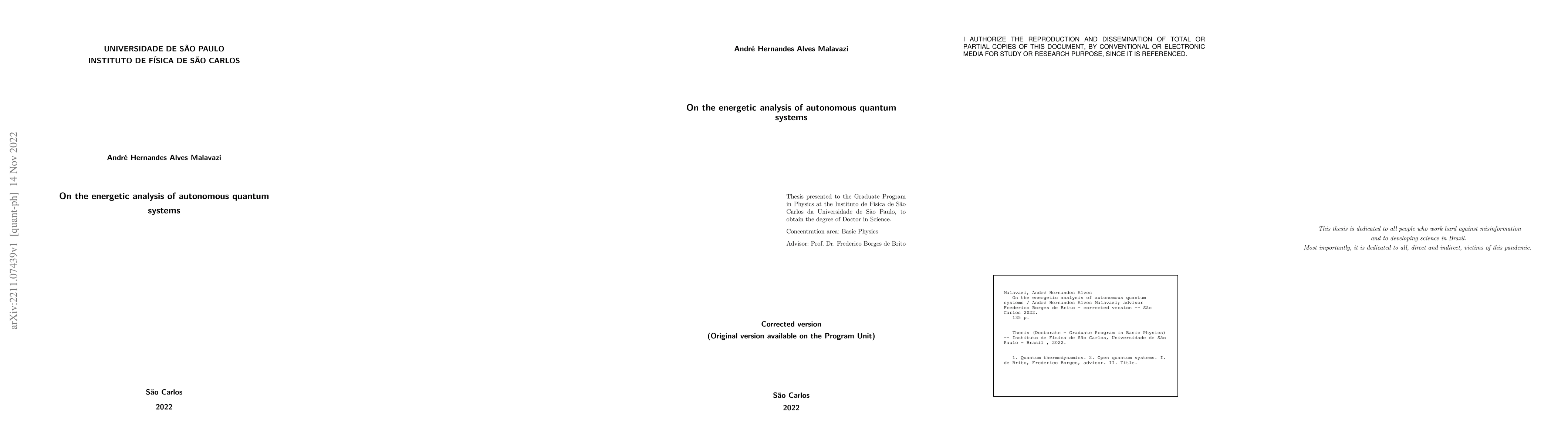 Thumbnail for On the energetic analysis of autonomous quantum systems