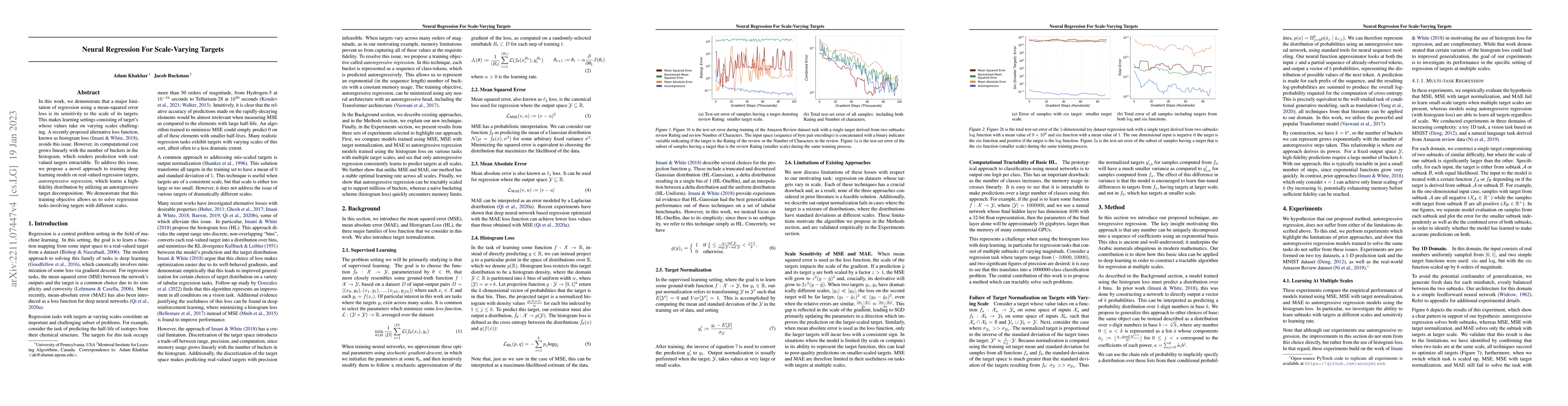Thumbnail for Neural Regression For Scale-Varying Targets
