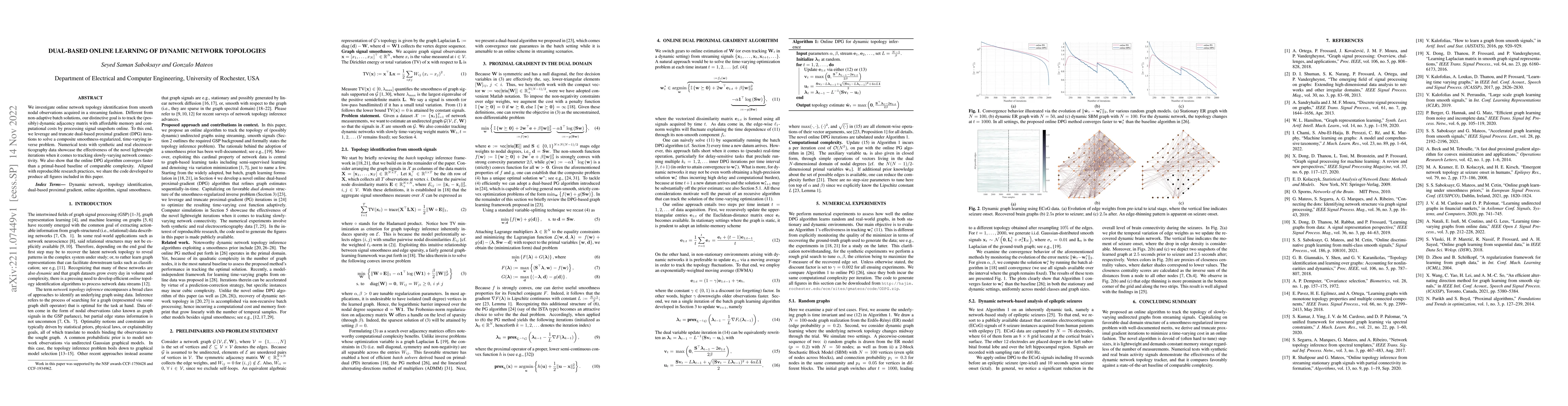 Thumbnail for Dual-based Online Learning of Dynamic Network Topologies