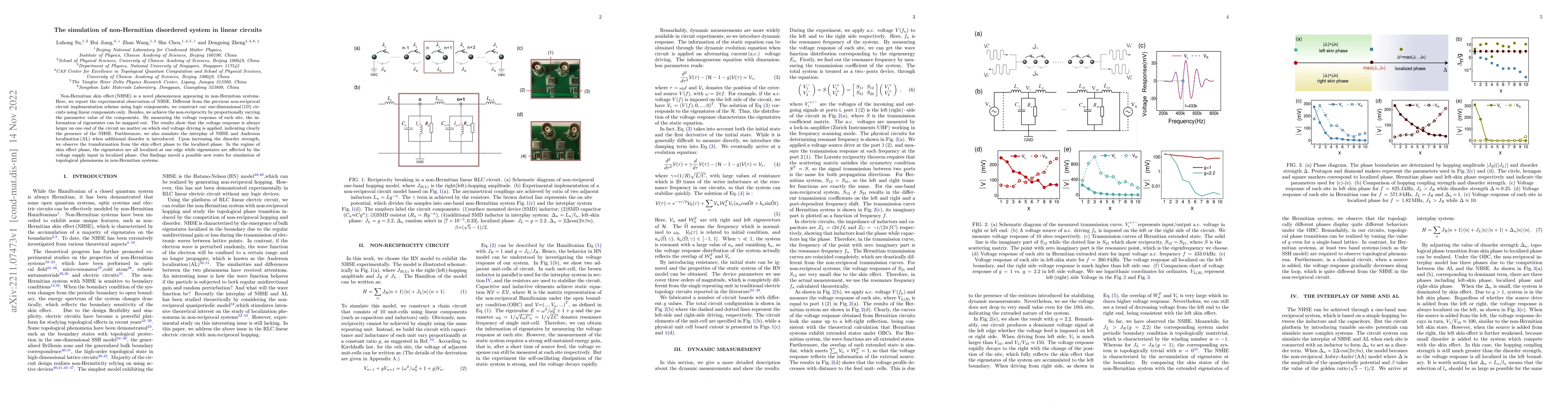 Thumbnail for The simulation of non-Hermitian disordered system in linear circuits