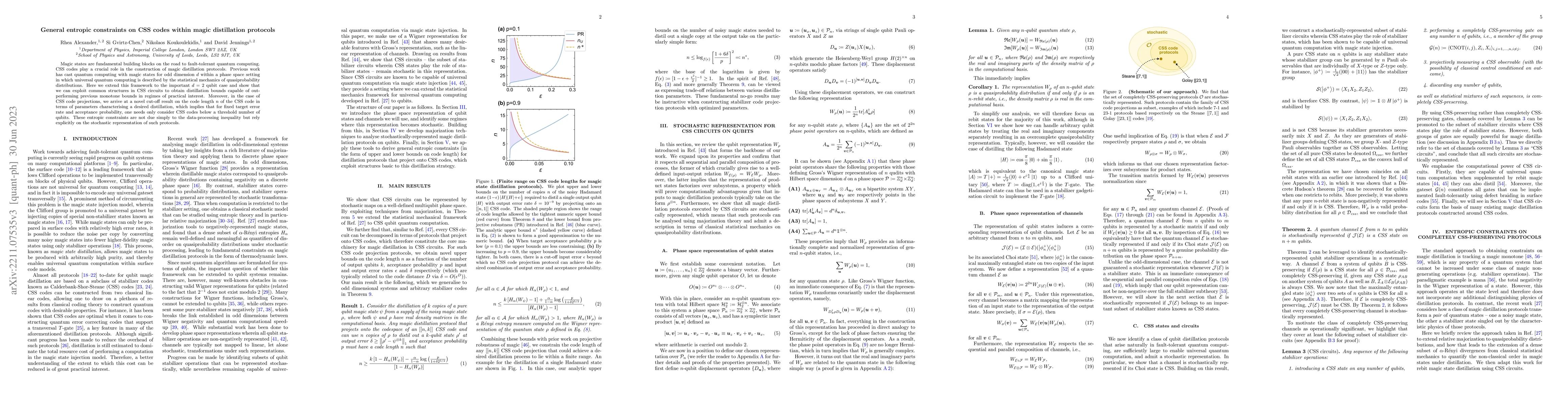 Thumbnail for General entropic constraints on CSS codes within magic distillation
  protocols