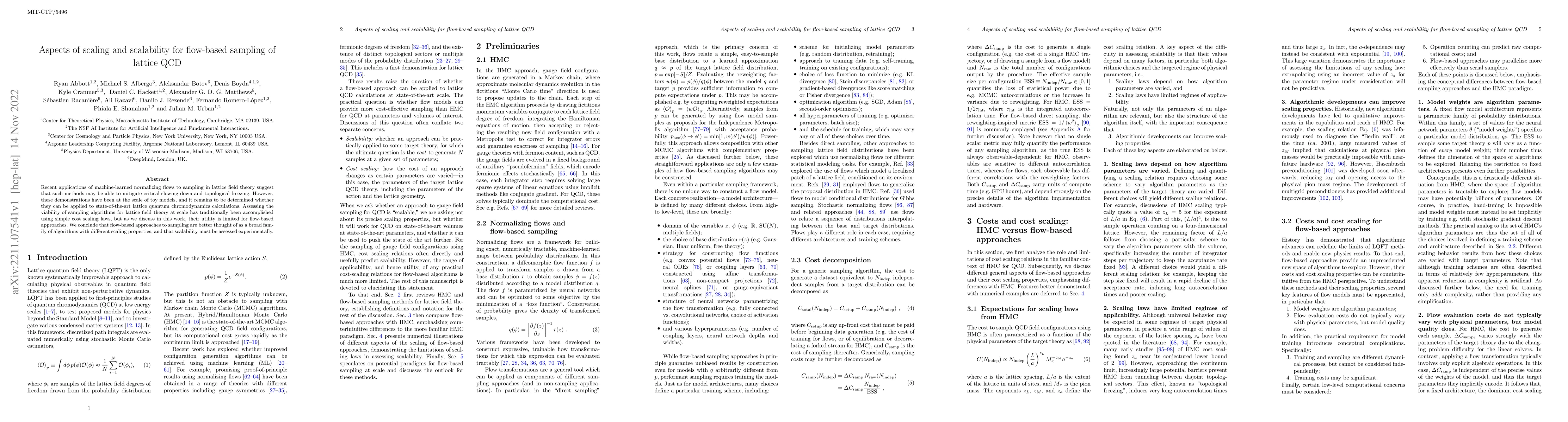 Thumbnail for Aspects of scaling and scalability for flow-based sampling of lattice
  QCD