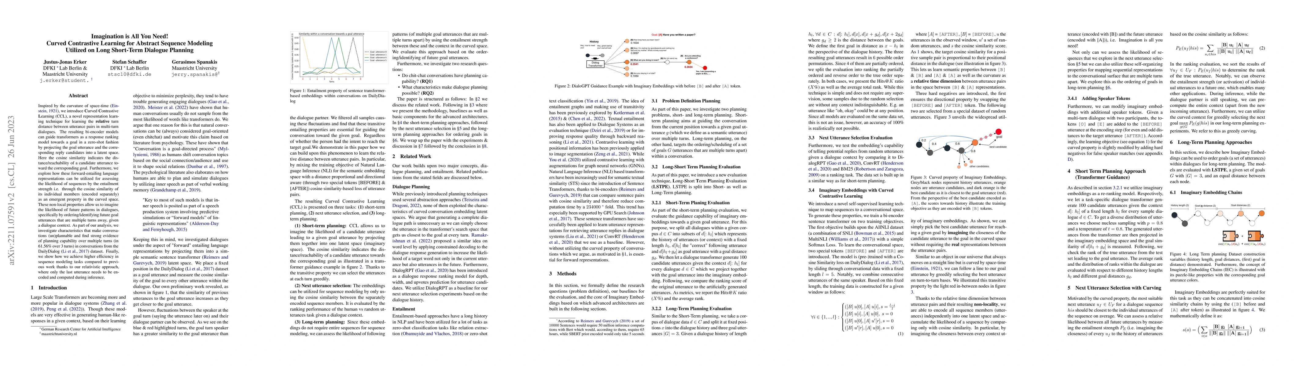 Thumbnail for Imagination is All You Need! Curved Contrastive Learning for Abstract
  Sequence Modeling Utilized on Long Short-Term Dialogue Planning