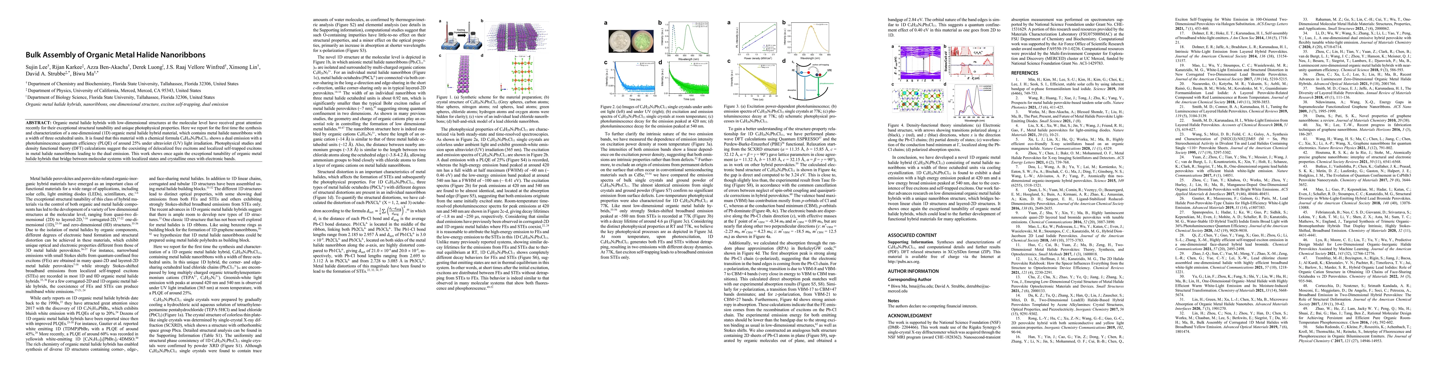Thumbnail for Bulk Assembly of Organic Metal Halide Nanoribbons