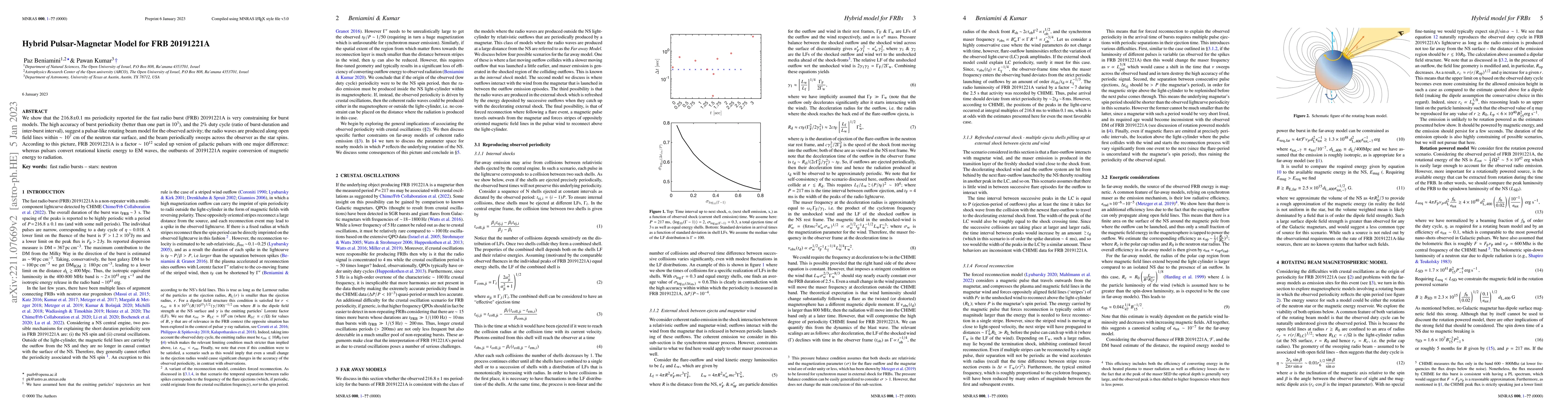 Thumbnail for Hybrid Pulsar-Magnetar Model for FRB 20191221A
