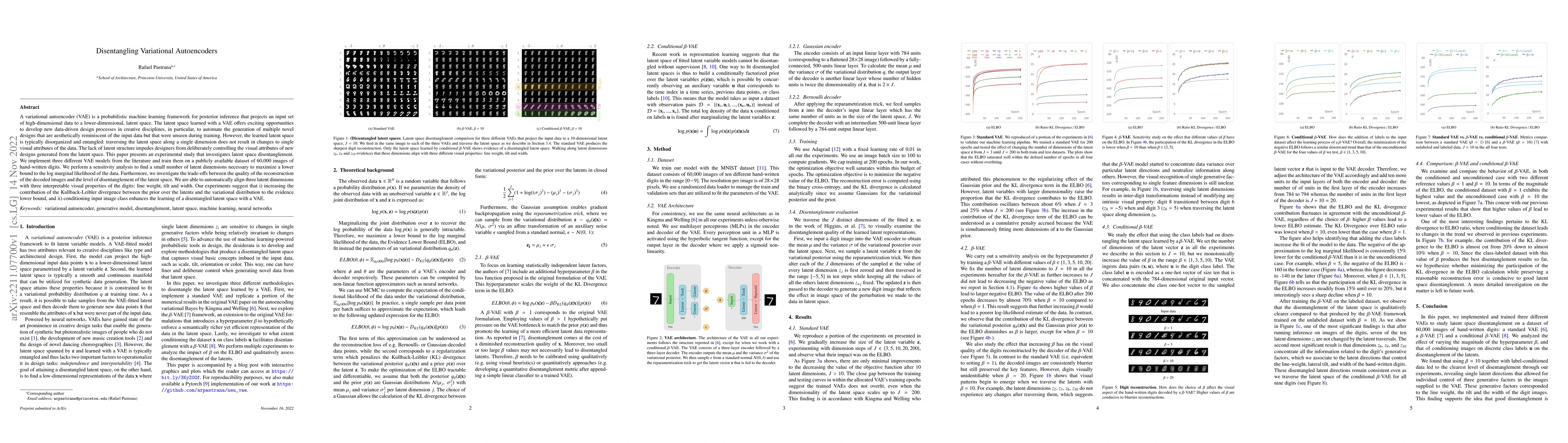 Thumbnail for Disentangling Variational Autoencoders