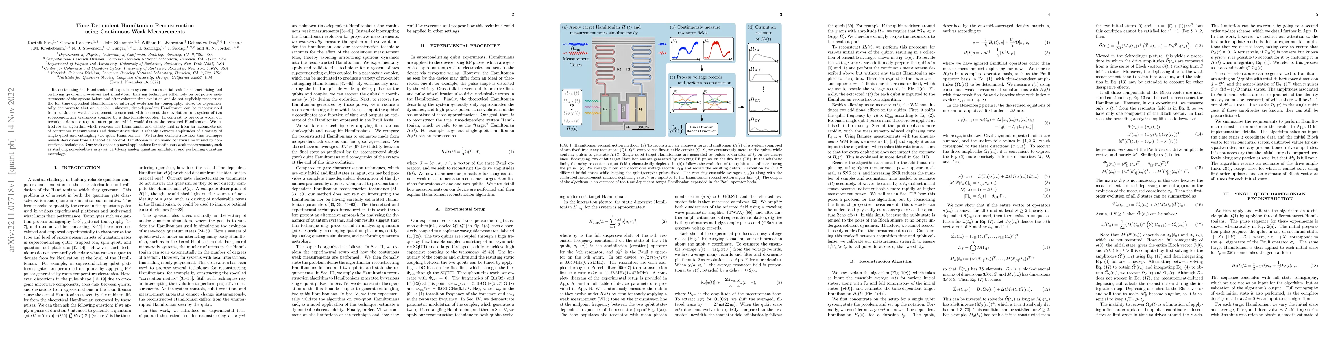 Thumbnail for Time-Dependent Hamiltonian Reconstruction using Continuous Weak
  Measurements
