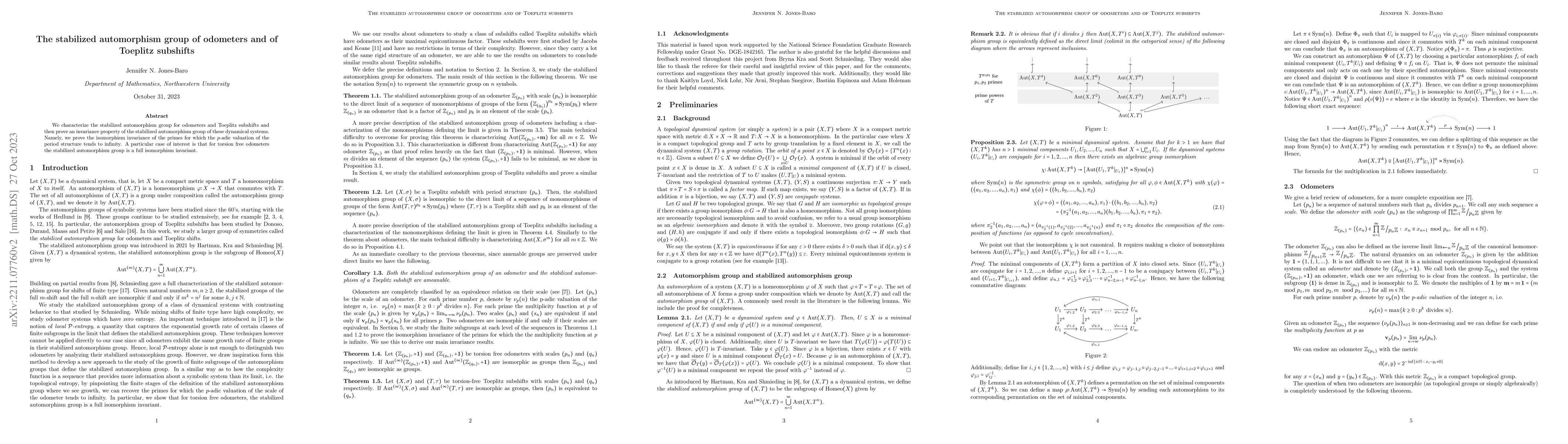 Thumbnail for The stabilized automorphism group of odometers and of Toeplitz subshifts