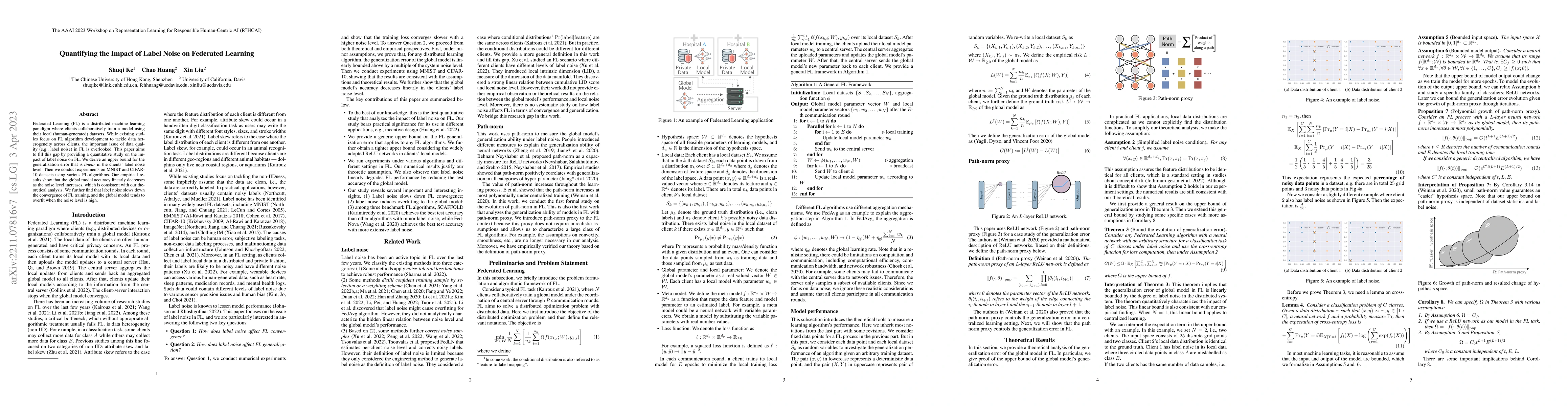 Thumbnail for Quantifying the Impact of Label Noise on Federated Learning
