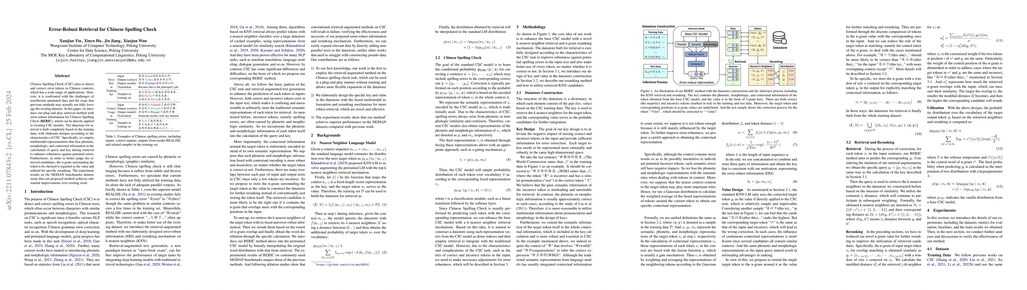 Thumbnail for Error-Robust Retrieval for Chinese Spelling Check