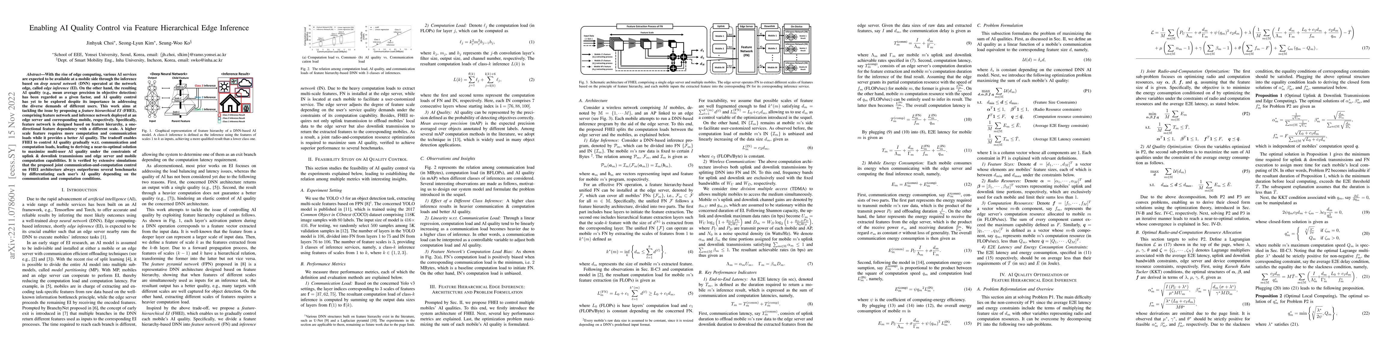 Thumbnail for Enabling AI Quality Control via Feature Hierarchical Edge Inference