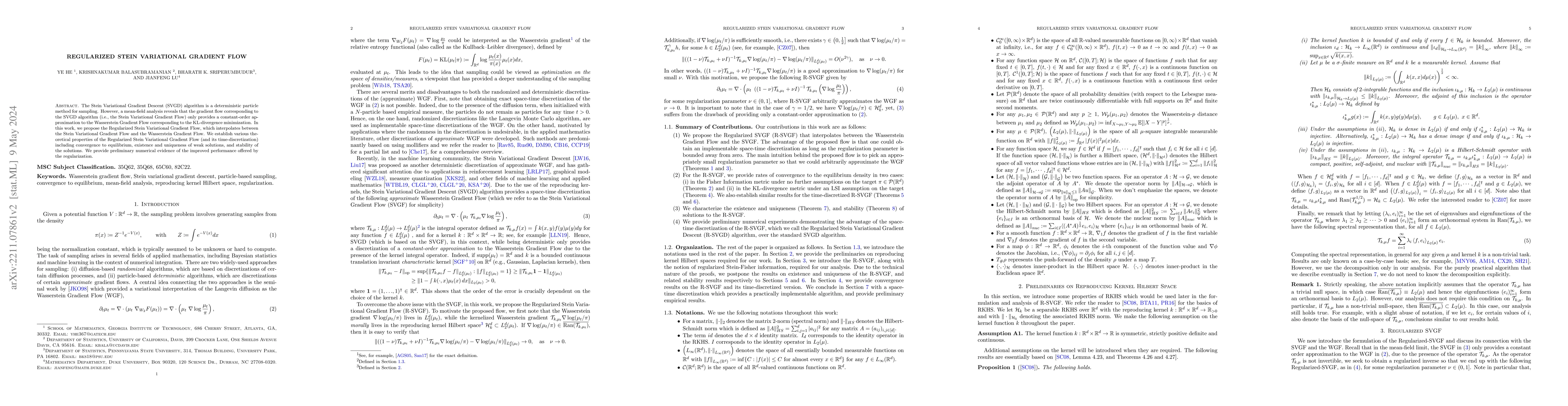 Thumbnail for Regularized Stein Variational Gradient Flow