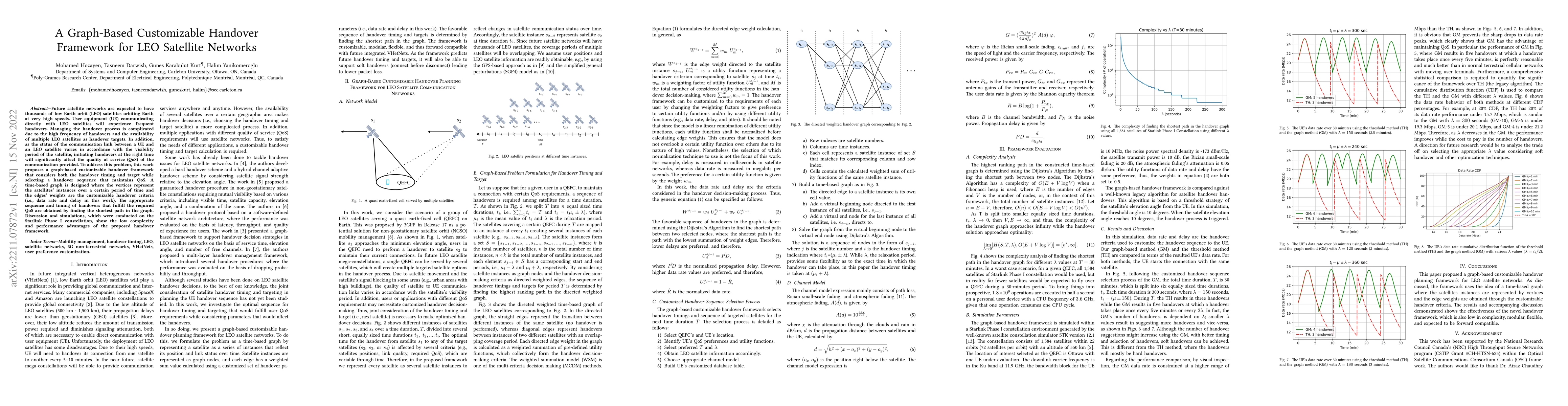 Thumbnail for A Graph-Based Customizable Handover Framework for LEO Satellite Networks