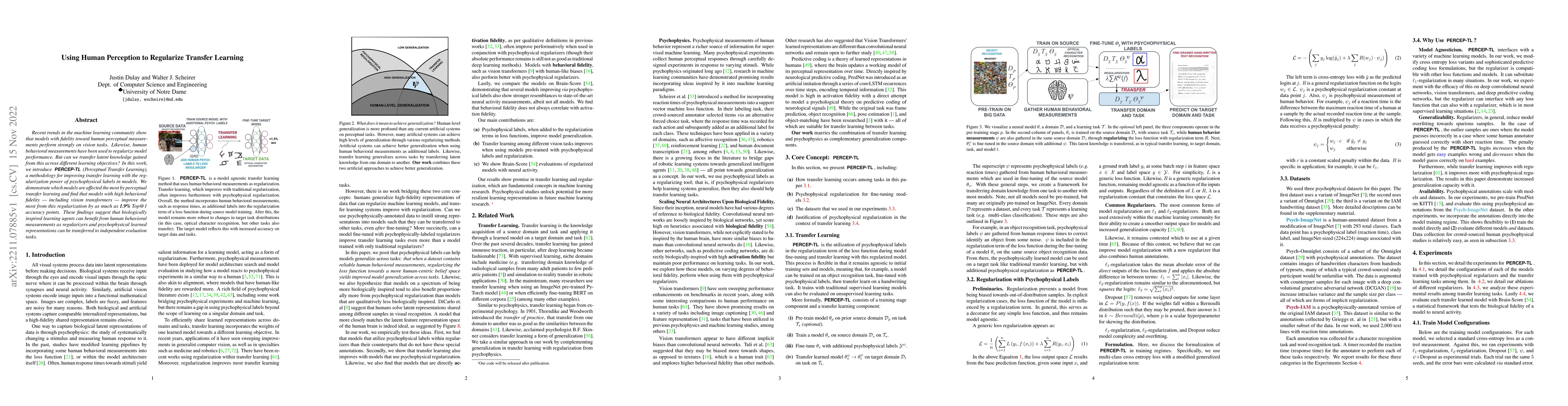 Thumbnail for Using Human Perception to Regularize Transfer Learning