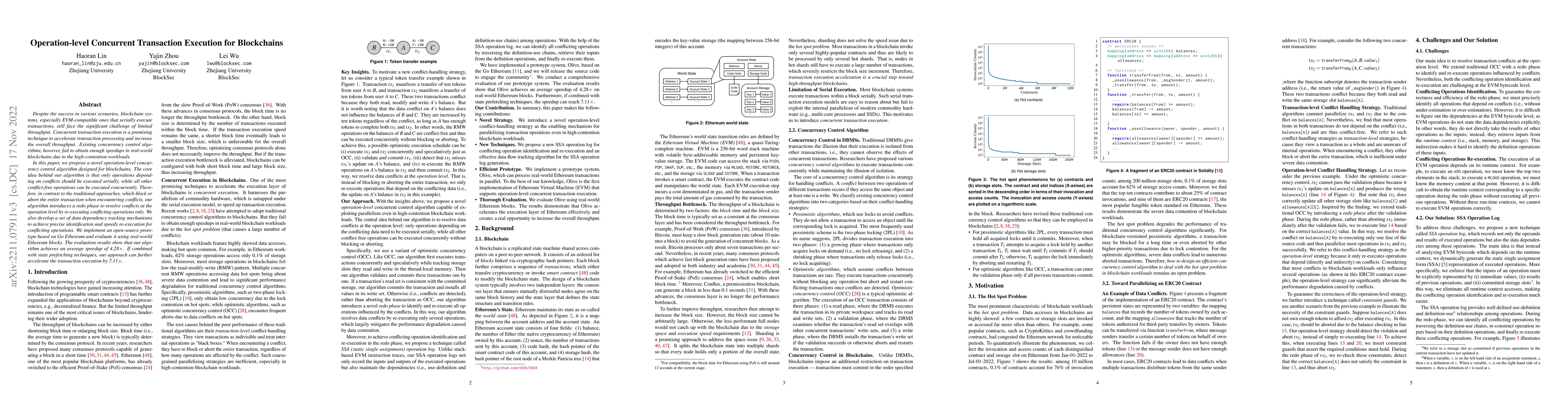 Thumbnail for Operation-level Concurrent Transaction Execution for Blockchains