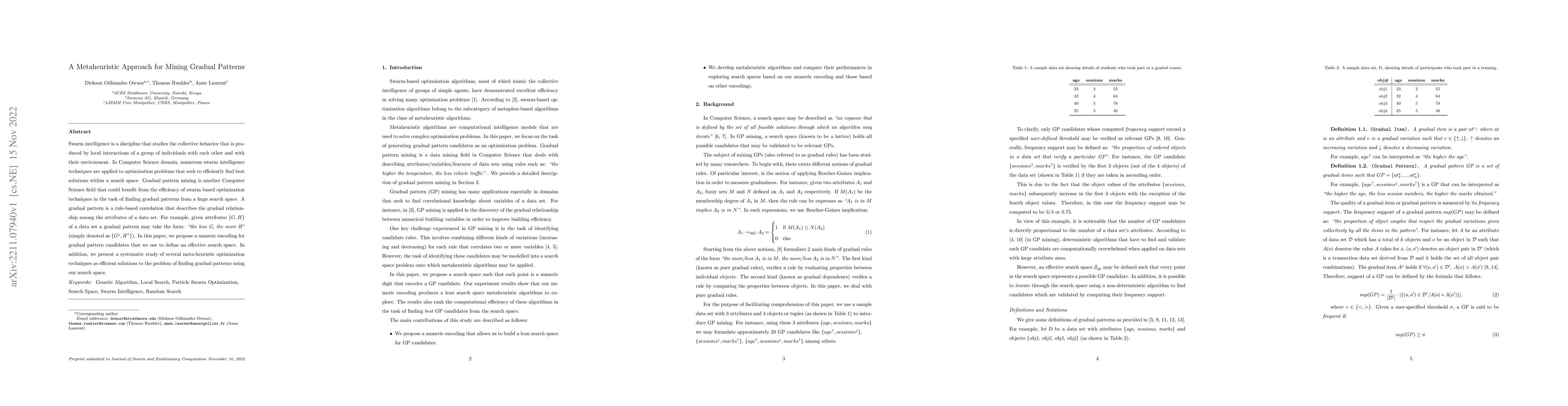 Thumbnail for A Metaheuristic Approach for Mining Gradual Patterns