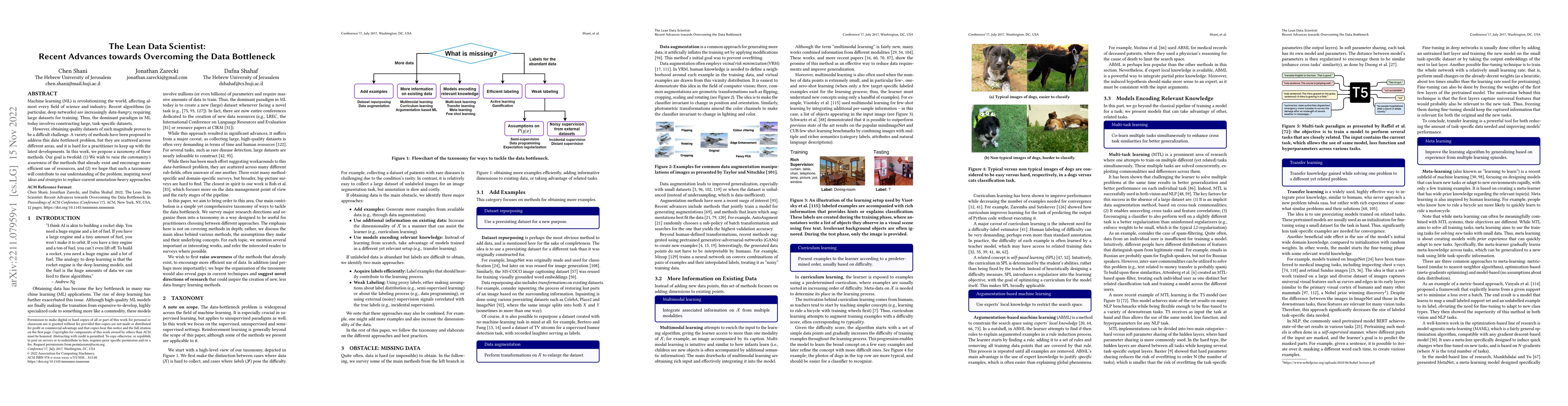 Thumbnail for The Lean Data Scientist: Recent Advances towards Overcoming the Data
  Bottleneck