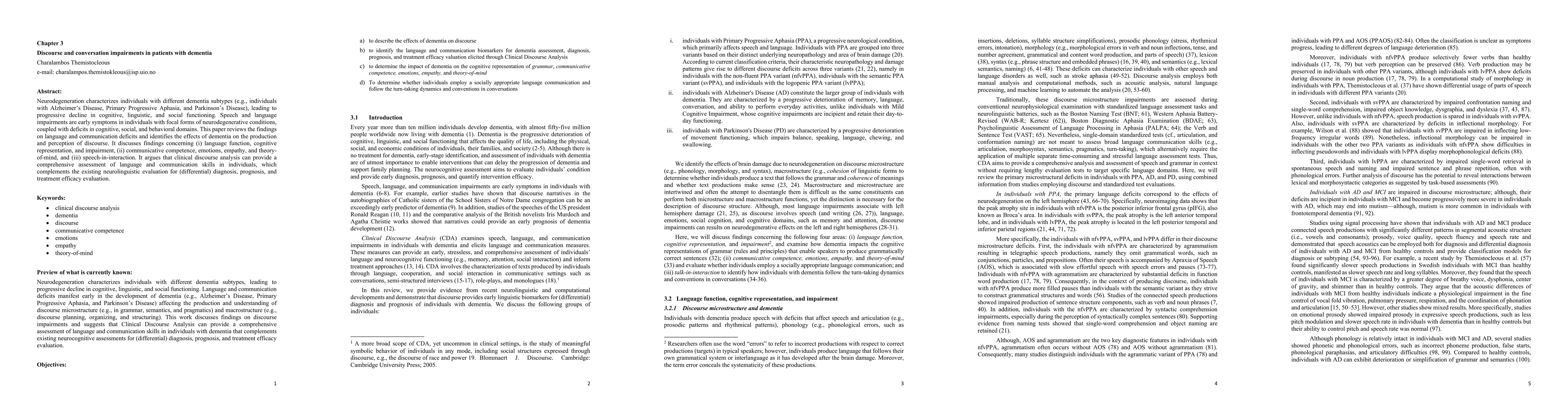 Thumbnail for Discourse and conversation impairments in patients with dementia