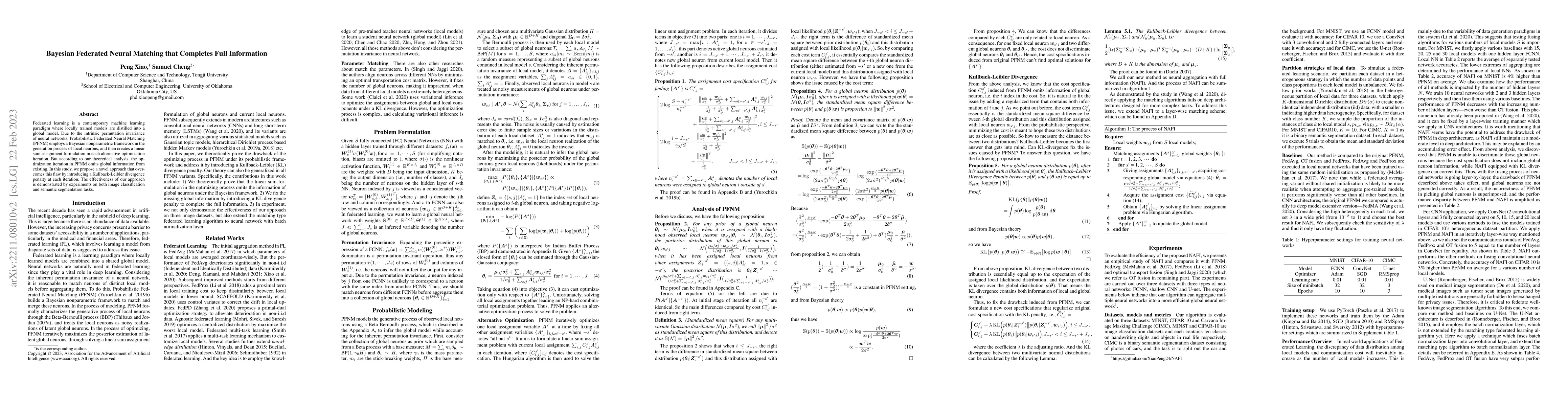 Thumbnail for Bayesian Federated Neural Matching that Completes Full Information