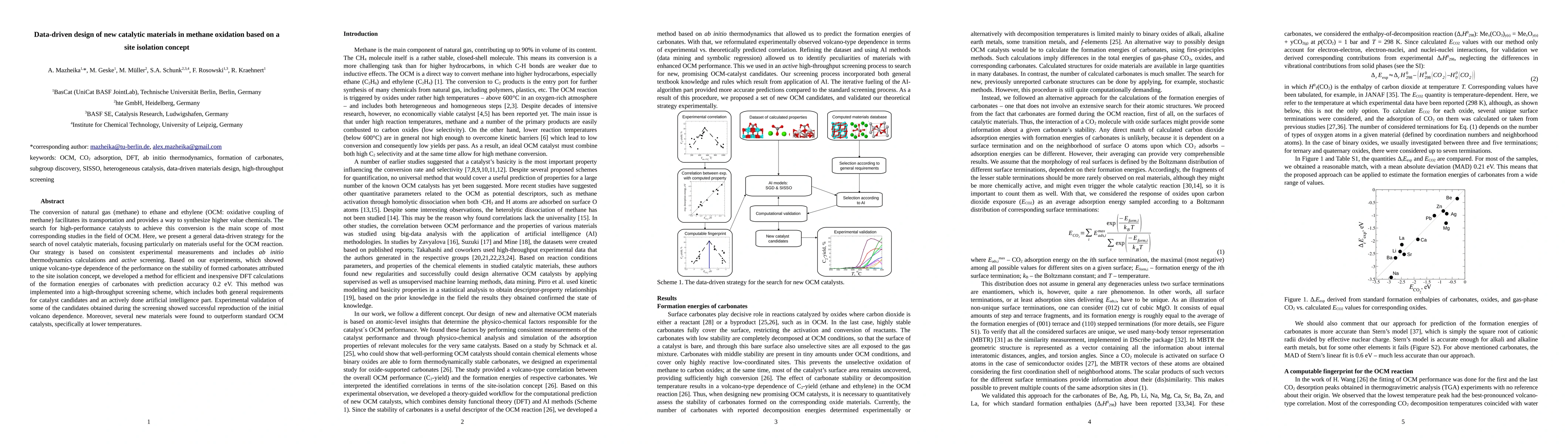 Thumbnail for Data-driven design of new catalytic materials in methane oxidation based
  on a site isolation concept