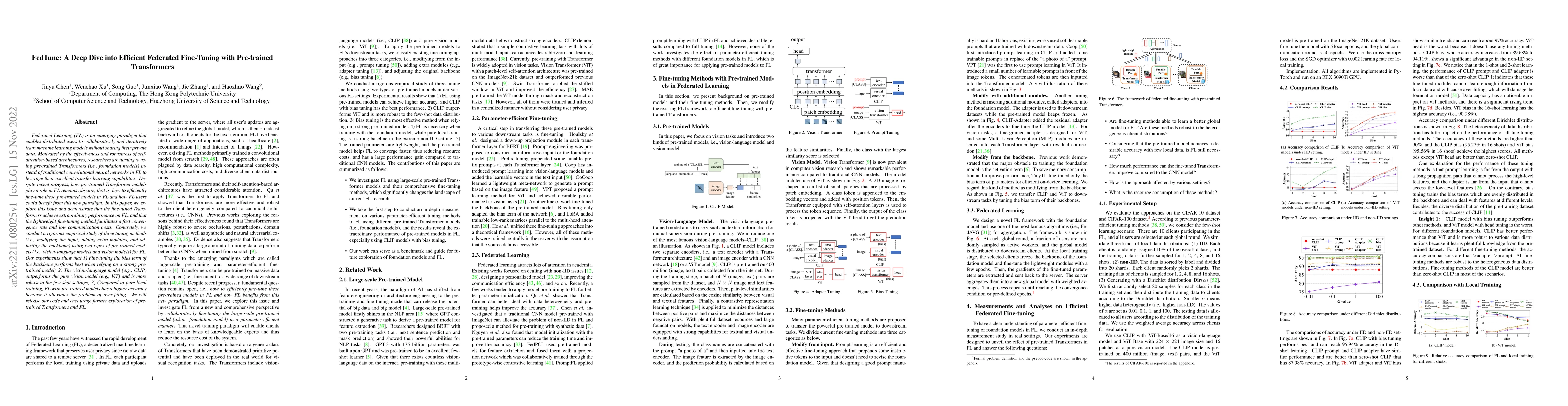 Thumbnail for FedTune: A Deep Dive into Efficient Federated Fine-Tuning with
  Pre-trained Transformers