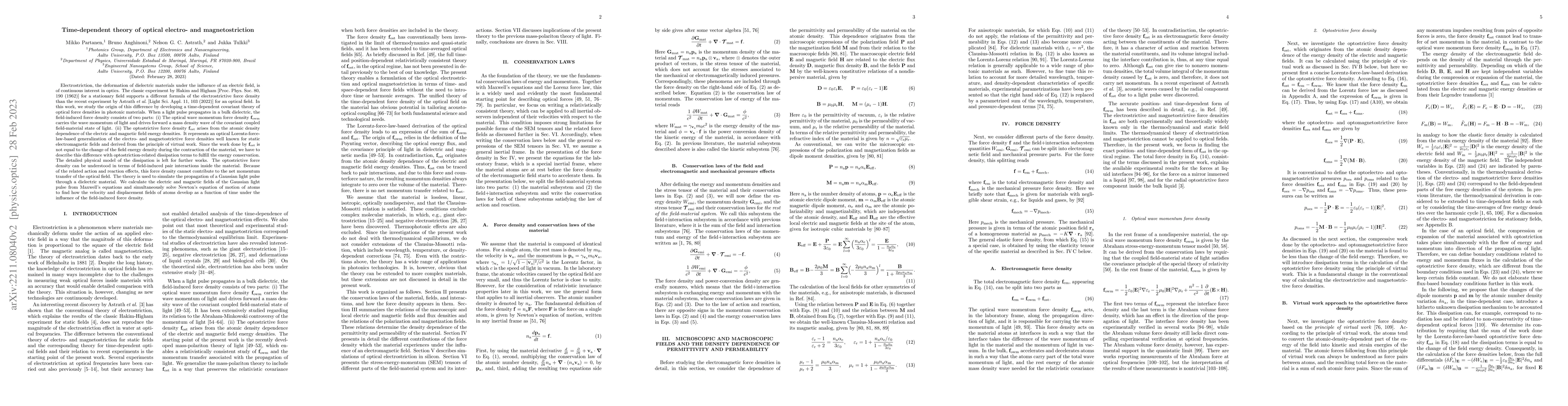Thumbnail for Time-dependent theory of optical electro- and magnetostriction